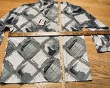 Southpole Mens XL Gray Button Up Short Sleeve Graphic Empire State Building - $17.91