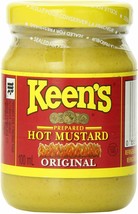 4 Jars Of Keen&#39;s Original Prepared Hot mustard 100ml Each - Free Shipping - £24.80 GBP