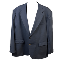 Stafford Traveler Plus Mens Navy Wool Two Button Single Breasted Jacket ... - £28.32 GBP