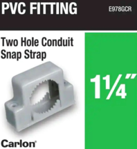 1 PVC SNAP STRAP 1.25&quot; = 1.25&quot; Conduit double mount Hanger Support CARLO... - $374.57 MXN