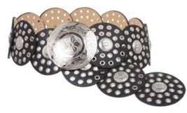 BEAUTIFUL BLACK KUCHI FABULOUS DELUXE TRIBAL ATS GYPSY MOROCCAN BELT  - $98.99