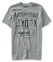 Men&#39;s Guys Aeropostale New York Original Since 1987 Gray Tee T Shirt New $25 - £11.79 GBP
