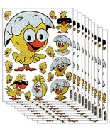 A074 VALUEPACK 10X egg chick chicken  Kids Kindergarten Sticker 13x10cm/... - £12.78 GBP