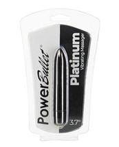 Power Bullet 3.7&quot; Platinum Vibrating Massager - £10.29 GBP