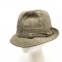 Vintage Andhurst Mens  Wool Tweed Fedora Hat Tan Mens Size 7 Country Gentleman - £17.02 GBP