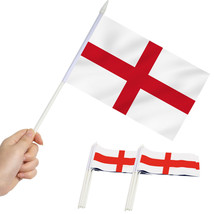 Anley England Mini Flag 12 Pack - Hand Held Small Miniature English Flags - £6.30 GBP
