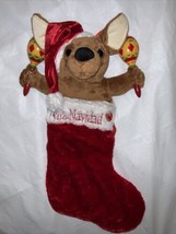 Dan Dee Plush Stocking Chihuahua Dog Plays Feliz Navidad Lights Up - $39.59