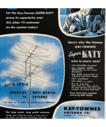 1954 Kay Townes Katy-2 Television Antenna Advertisement Vintage Electron... - $461.93 MXN