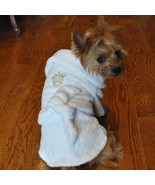 White Gold Crown Cotton Dog Bathrobe   (Boys) - £55.94 GBP