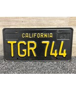 Original CALIFORNIA 1963 Series License Plate Tag - TGR 744 - TIGER - Vi... - $62.88