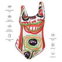 ONE-PIECE Swimsuit Wai Ran By Vincente, Feat Marittella&#39;s Art - Handmade - £70.32 GBP