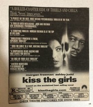Kiss The Girls Vintage Movie Print Ad Morgan Freeman Ashley Judd TPA24 - £4.65 GBP