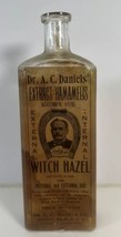 Vintage Witch Hazel Dr. A.C. Daniels Extract Hanamelis Bottle Boston, MA - £39.56 GBP