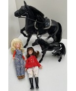 Lot Of Enertec Black Horse 1:12 Grand Marchon Riders Figures Vintage - $16.36