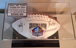 (1) HALL OF FAME &quot;CLASS OF 2004&quot; AUTOGRAPH FOOTBALL - BARRY SANDERS - £432.80 GBP