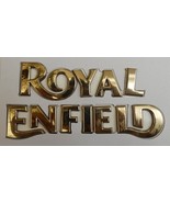 Tank Monogram For Royals Enfiield Emblem (Gold) Pack Of 2 FREE SHIPPING - £31.00 GBP