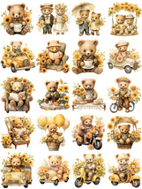 20 PCS Christmas Santa Teddy Bear Toy Stickers Lot Vintage Gift Wrapping... - £6.31 GBP