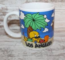 VTG Looney Tunes  Tweety Bird Collectable Souviner Coffee Mug Los Angeles 90s - £11.86 GBP