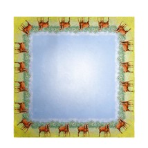 Betsy Drake Two Horses Square Table Cloth 52 - £54.53 GBP