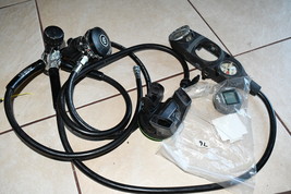 Mares MR12 Regulator with Hoses &amp; 3 Gauge Console- Untested for parts 516c2 7/22 - £74.54 GBP