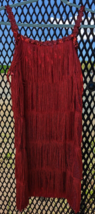 Deep Red Sparkly Handmade 1920s Flapper Girl&#39;s Costume Small - $9.90