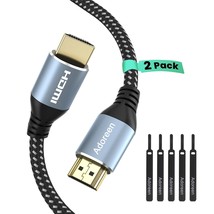 4K Hdmi Cable 20 Feet/2 Pack, High Speed 18Gbps Hdmi 2.0 Cable (1.5-60Ft), Hdr H - £31.46 GBP