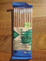 10 Pack Real Wood Barrell Pencils No. 2 Naturals USA NOS Vintage Eberhar... - £13.97 GBP