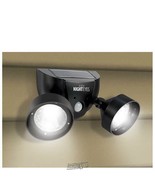 Ideaworks-Night Eyes Solar Security Light/Alarm Black 70-Decibel Siren - £14.93 GBP