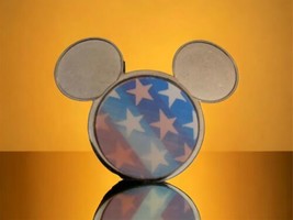 Disney Store Lenticular USA Flag Stars &amp; Stripes Mickey Icon Head Ears P... - $14.84