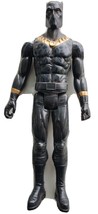 Black Panther 12&quot; Action Figure Black &amp; Gold Spotted Marvel Hasbro 2017 - £10.22 GBP