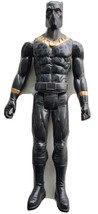 Black Panther 12&quot; Action Figure Black &amp; Gold Spotted Marvel Hasbro 2017 - £10.44 GBP