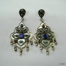 vintage sterling silver earrings gemstone earrings stud earrings handmad... - $117.81