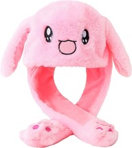 Bunny Hat Moving Ears Pressing Rabbit Hat Cap Paws Will Make Ears Move F... - £23.94 GBP