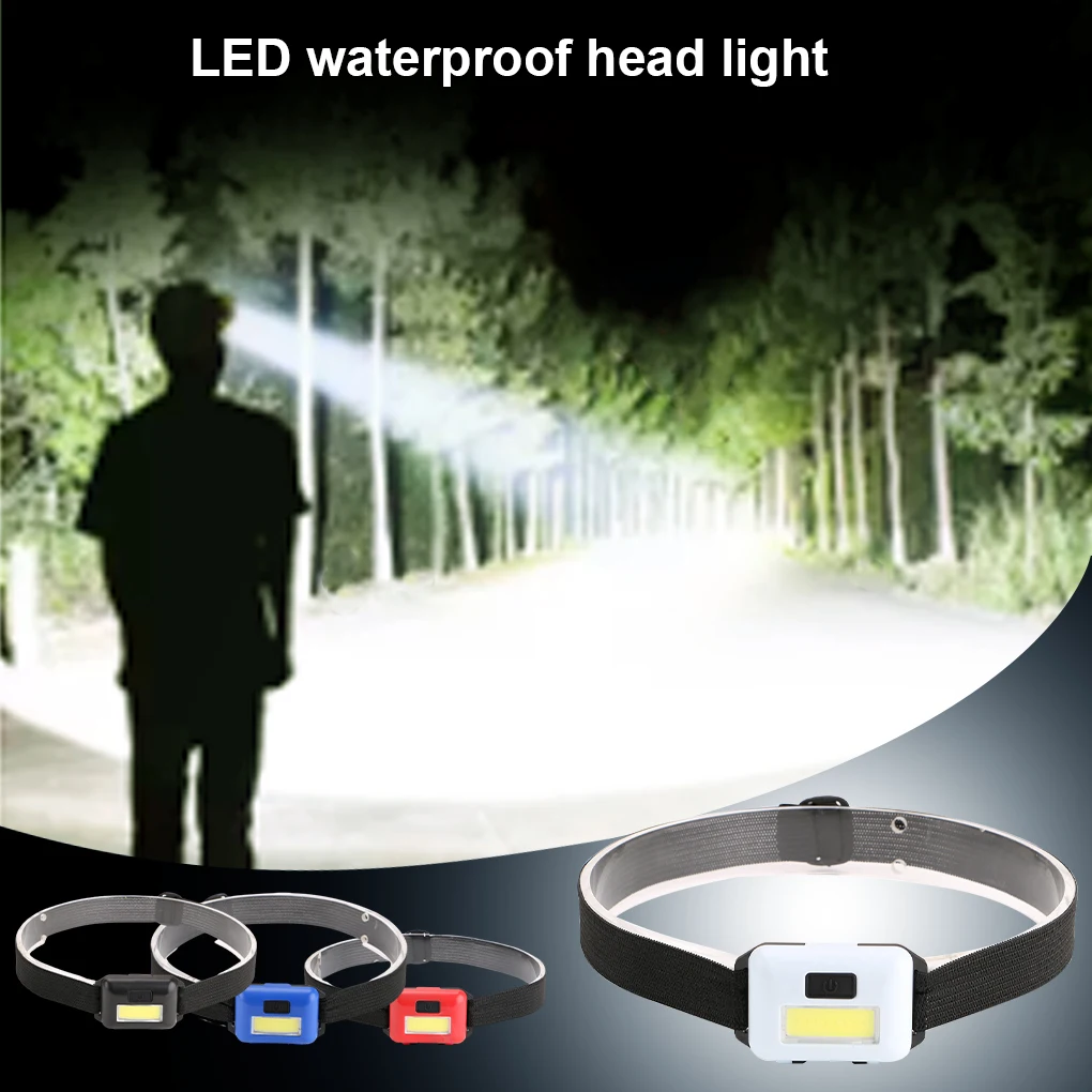 Mini LED Camping Light Headlight Waterproof 3 Modes Outdoor Cycling Headlamp - £10.35 GBP