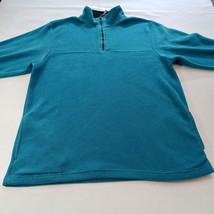 Vtg JC Penny USA Olympic Men's Teal Blue 1/4 Zip Pullover Sweatshirt Size Large  image 7
