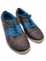 Vionic Orthoheel 43 Tahoe Women&#39;s Brown/Turquoise Leather Sneaker Shoes Size 6 - £15.26 GBP