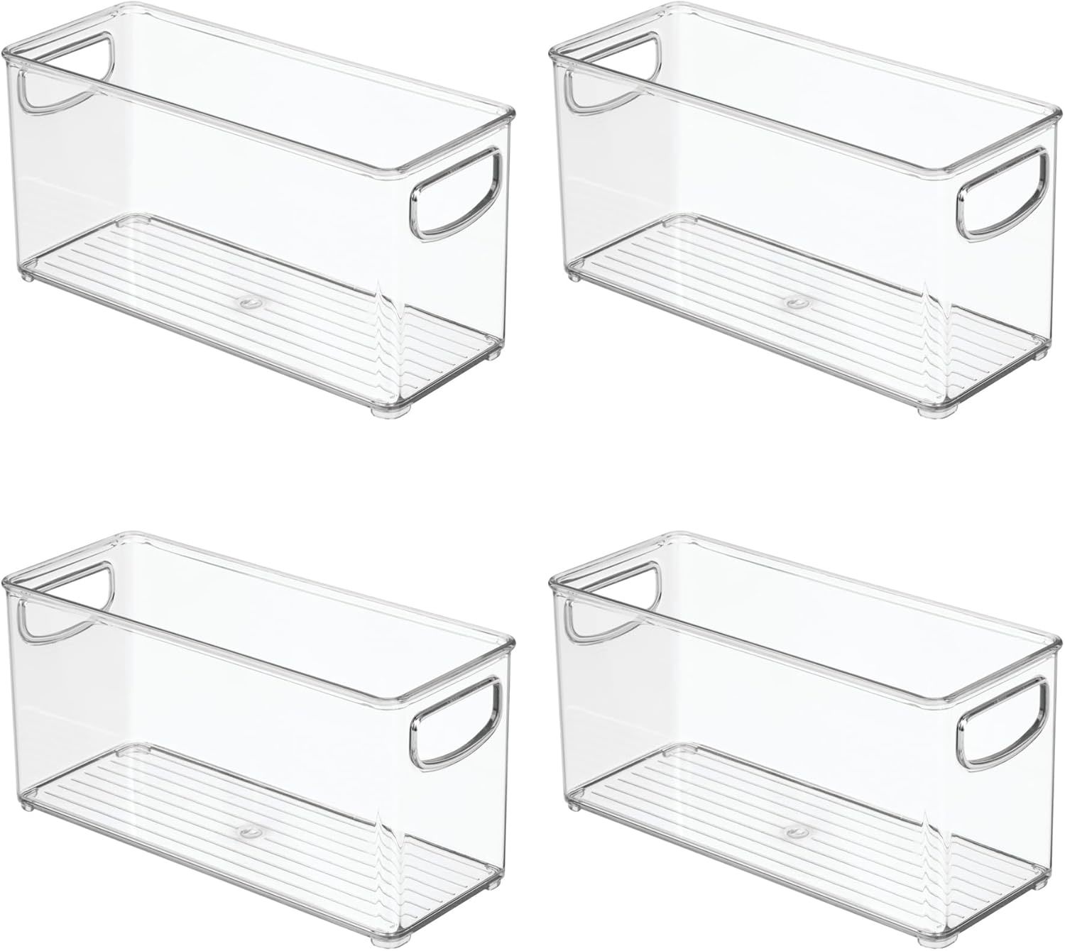Idesign 4-Piece Recycled Plastic Small Stackable Kitchen Organizer Bin, ... - $48.99