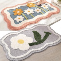 Cute Bath Mat Set Of 2, Pink Bathroom Rug Plus Grey Bath Rug, 32X20 Inches, Ultr - $66.99