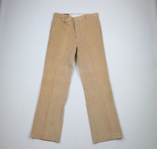 Vintage 70s Streetwear Mens 34x32 Distressed Corduroy Bell Bottoms Chino Pants - $89.05