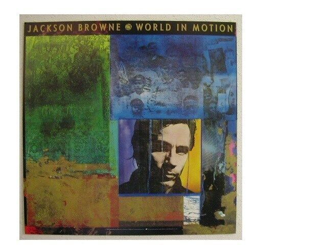 Jackson Browne Poster flat World in Motion - $4.46