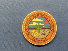 FANTASY SPRINGS CASINO  $.50 FIFTY CENTS CASINO CHIP - INDIO CA - $9.87