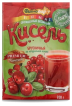 Кисель Брусничный натуральная основа Kisel  Jelly Cowberry 200g Vitamin C - £5.41 GBP