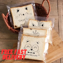 Sandwich Toast Bags -  Reusable - Self Adhesives - 50Pcs - £14.85 GBP