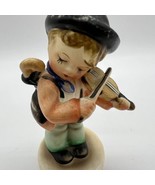 Vintage Older Napco Porcelain Figurine The Fiddler Boy 4 Inch Japan - £7.54 GBP
