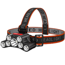 7LED Headlamp Rechargeable Waterproof Adjustable Headlight 4Modes Lightweight fo - £10.09 GBP