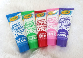 5pc Crayola Bathtub Finger Paint Soap (3oz Tubes) 5 Color ~ NEW SEALED!!! - £7.58 GBP