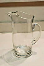Crystal Glass 10 3/4&quot; High Carafe Pitcher Nice Quality - £23.22 GBP