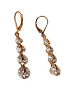 Crystal Gold Plated Earrings - $19.80