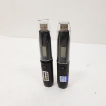 Lot of 2 Lascar EL-USB-2-LCD Temperature Humidity Data Loggers w/ Caps C... - $44.99