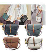 Hatzzi - Genuine Pebble Leather Top zip Flap Shoulder Crossbody Handbag - £38.32 GBP